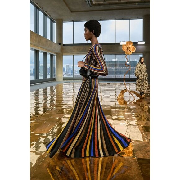 Ulla Johnson Albie Knit Long Sleeve Dress in Zoisite Small New Womens Maxi Gown - Picture 14 of 17